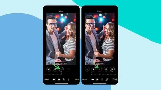 reduce noise from video on iphone