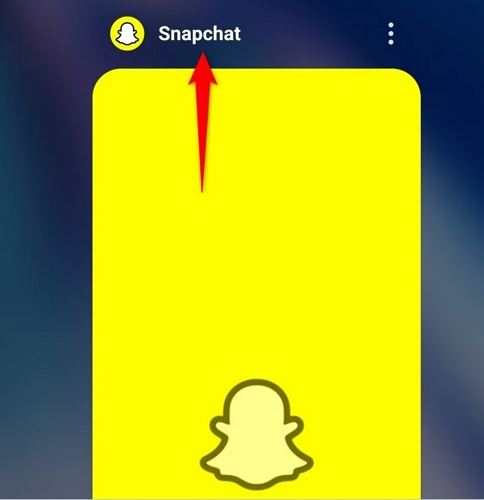 restart snapchat app
