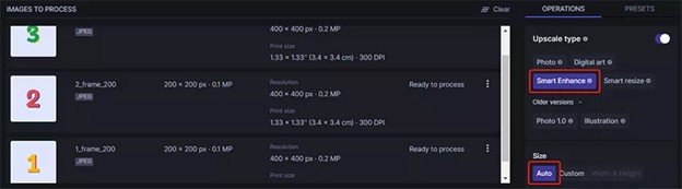 上傳 GIF 到 Let's Enhance