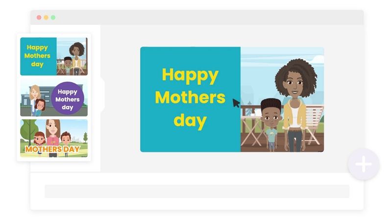 make mother's day video with animaker