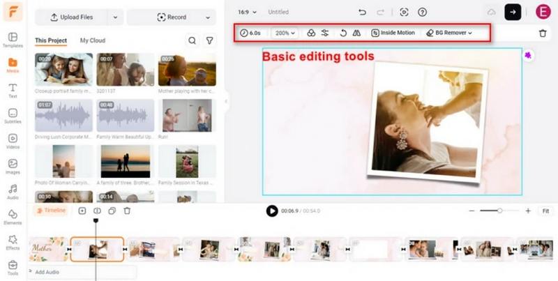 craft mother's day video with flexclip