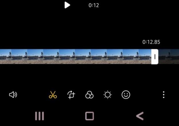 couper des vidéos sur Android avec Samsung Gallery