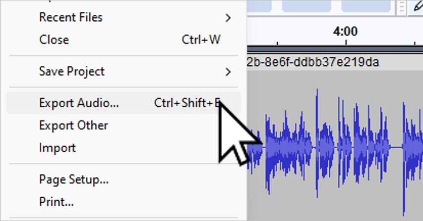 save reversed audio