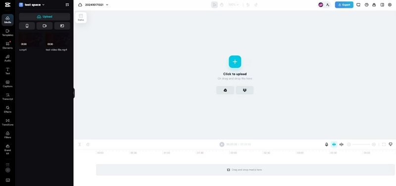 upload file to capcut noise reduction web