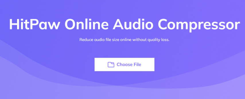 hitpaw online audio compressor