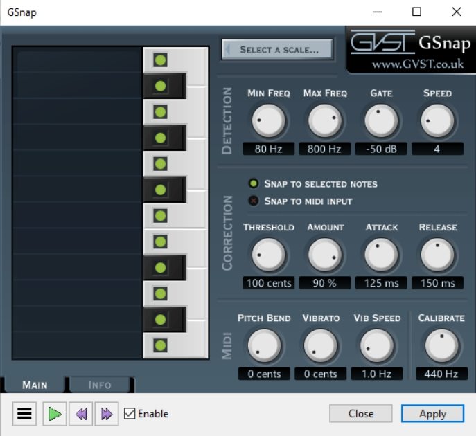 apple audacity gsnap