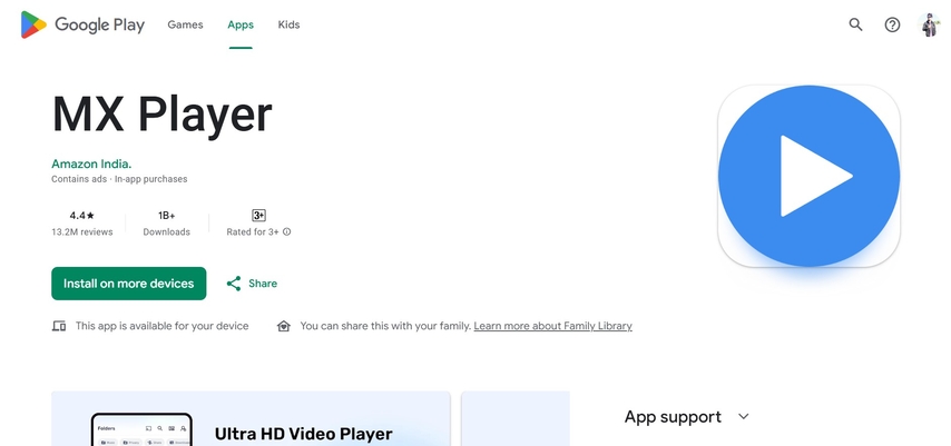 mx player for android to play ac3 format