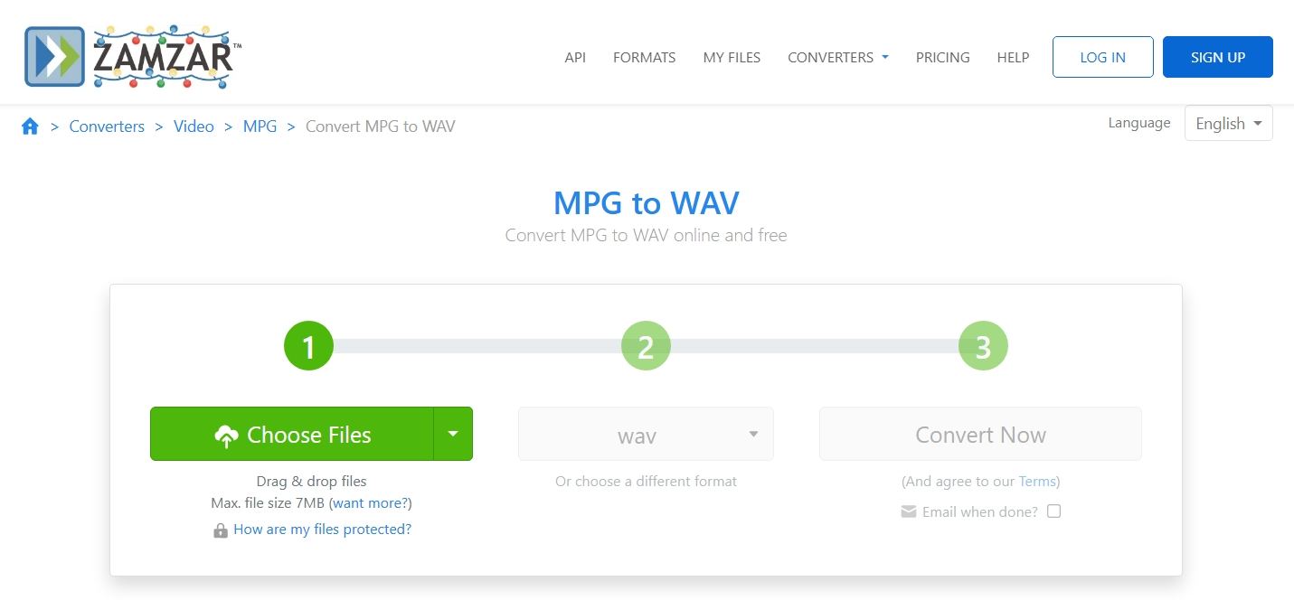 conversor gratuito mpg para wav