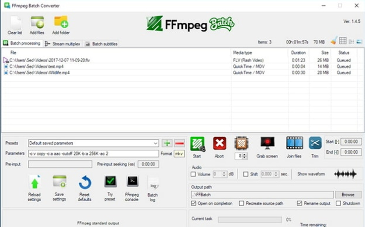 convert mpeg to avi using ffmpeg cli tool