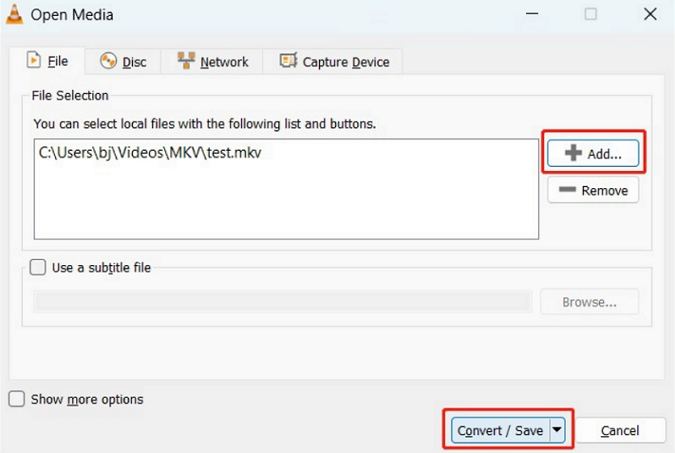 vlc convert mkv to mp4 with subtitles