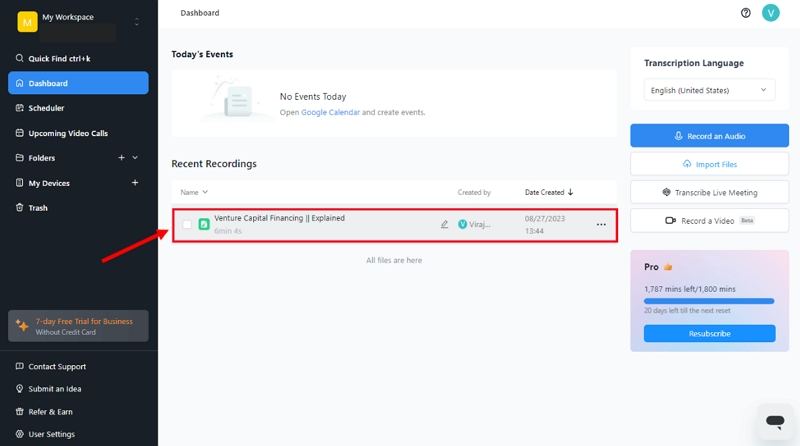 Notta 요약 미리보기