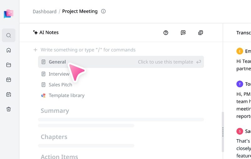 Notta 영상 요약 템플릿