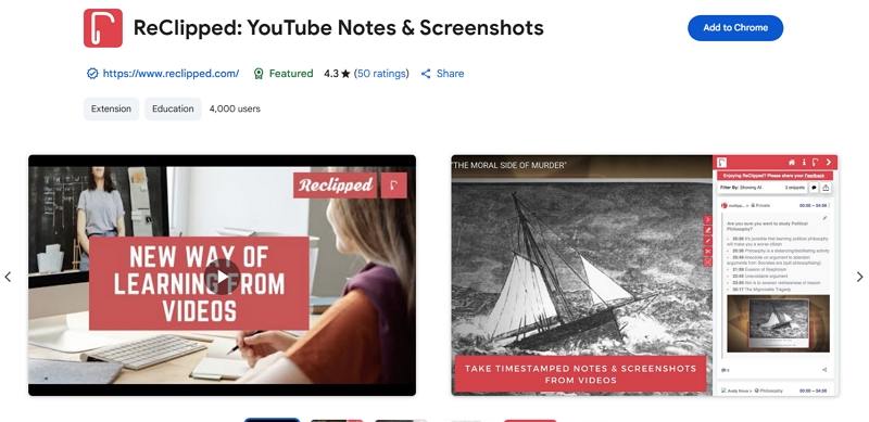reclipped youtube notes