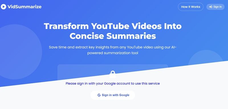 vidSummarize