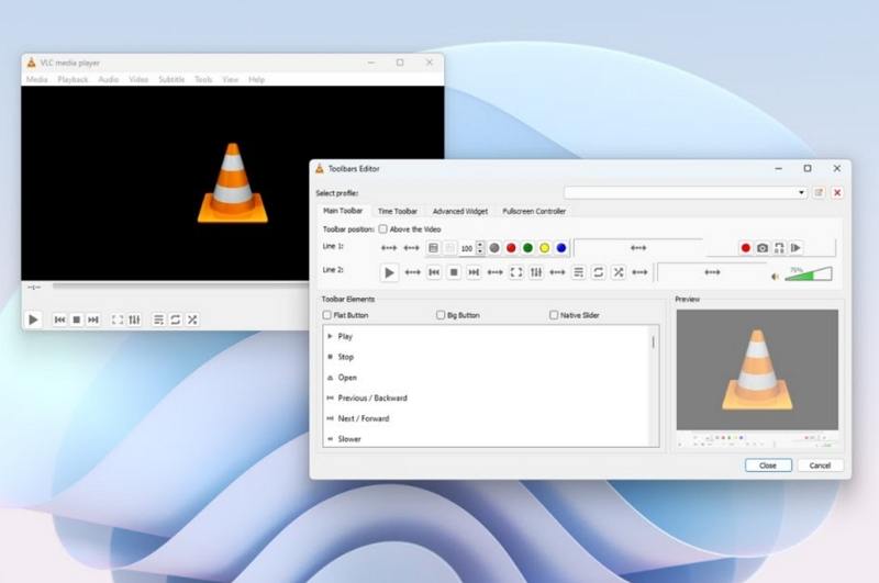 vlc customizable features