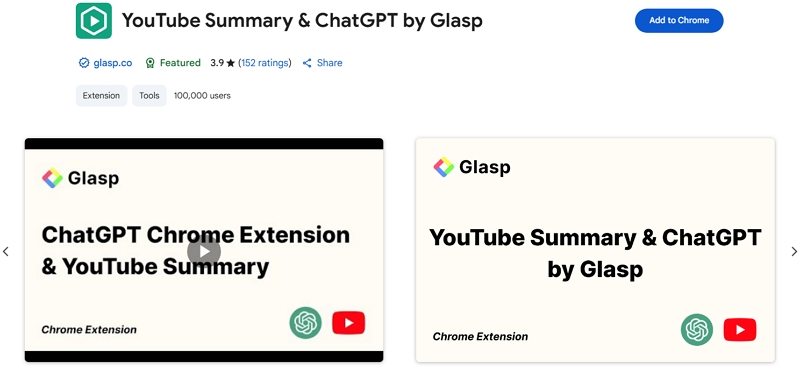 youtube summary chatgpt glasp