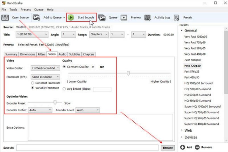 HandBrake GPU 編碼