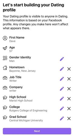 set up facebook dating