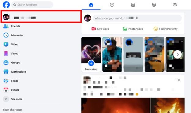 Facebook 桌面版個人檔案