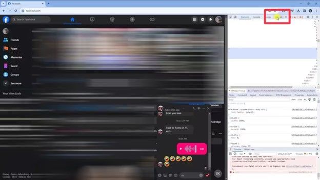 network in inspect tool