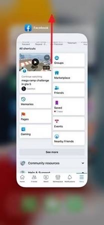 iPhone에서 뉴스 피드가 작동하지 않는 문제를 해결하기위해 페이스북 다시 시작하기