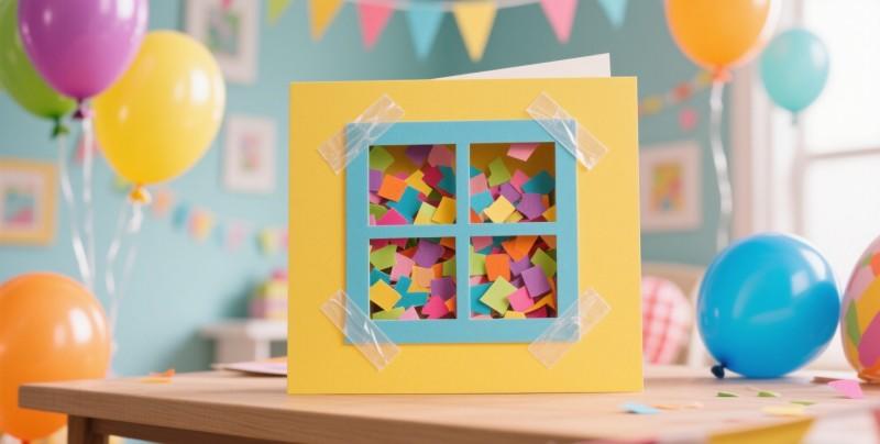 layered craft stick frame card