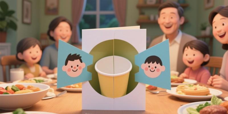 paper cup pop up card