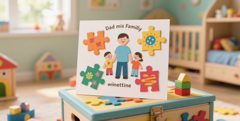 puzzle piece card