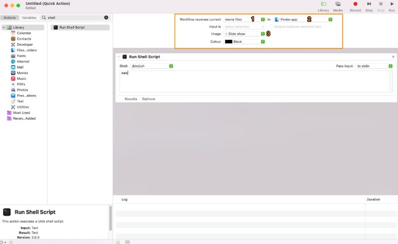 mov to gif mac with automator