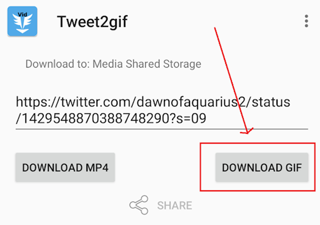 how to save a gif on twitter