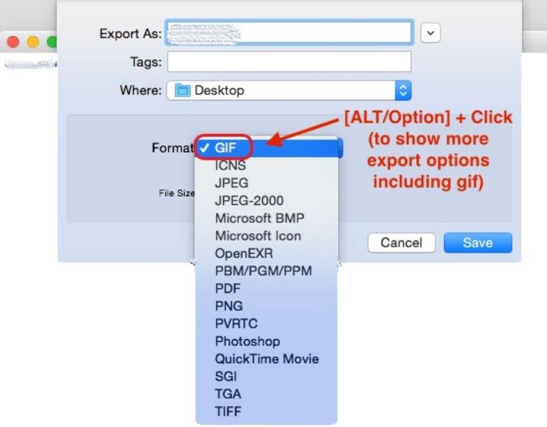 mov to animated gif mac in privew