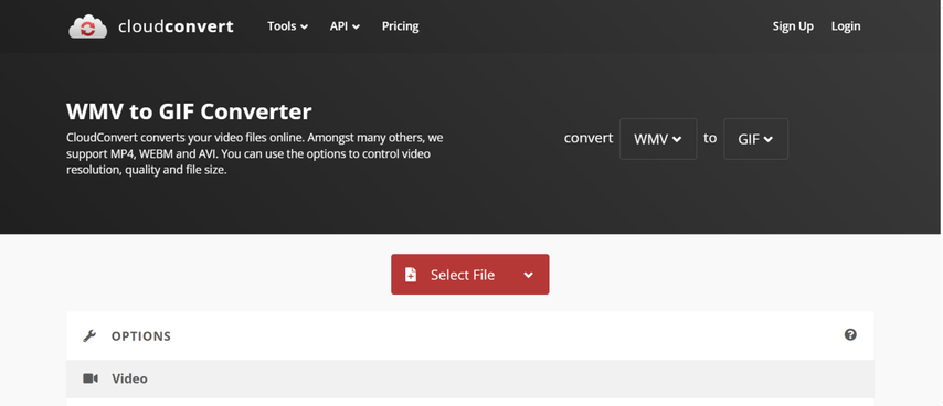 online wmv to gif converter with custom settings