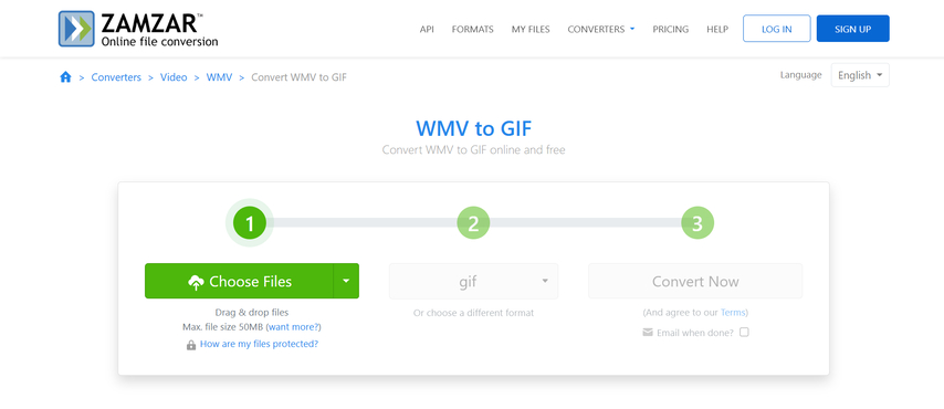 simple wmv to gif converter without signup