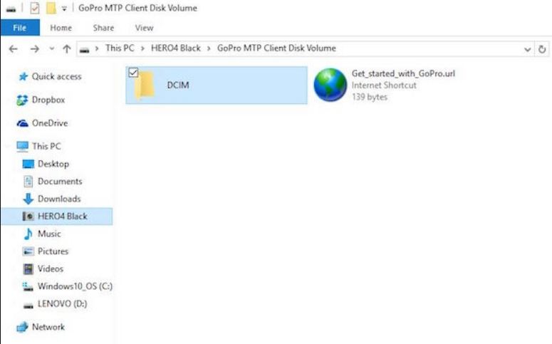 手動將 GoPro 影片傳輸到電腦