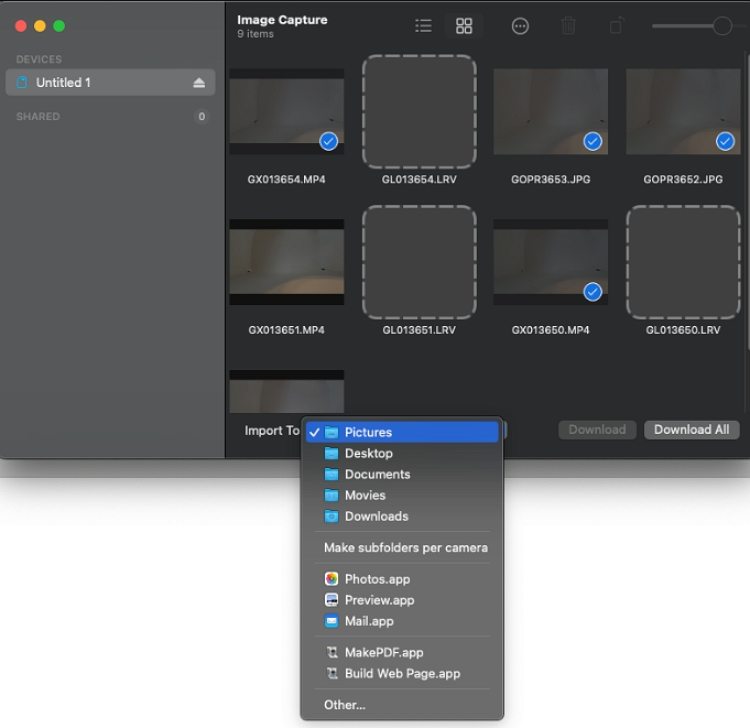 Wie übertrage ich GoPro Videos auf einen Mac