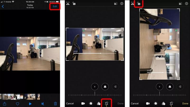 rotate GoPro video 90 degrees