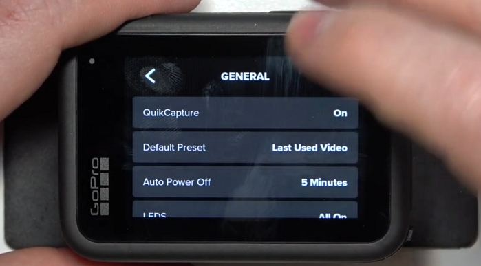 quick capture go pro