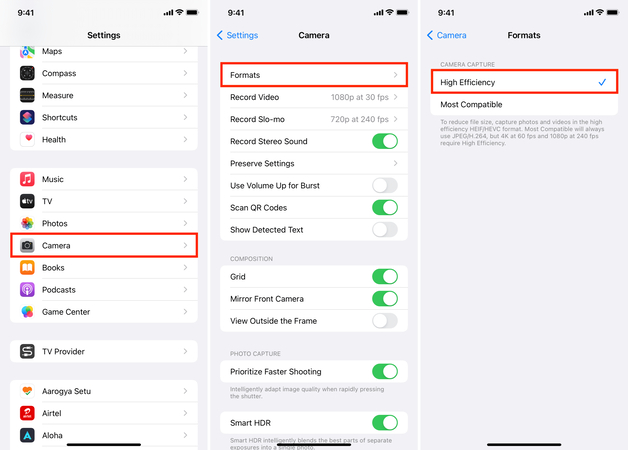 quick jpeg size reduction using built-in photo app