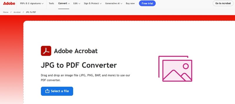 Adobe Acrobat JPG PDF 변환기