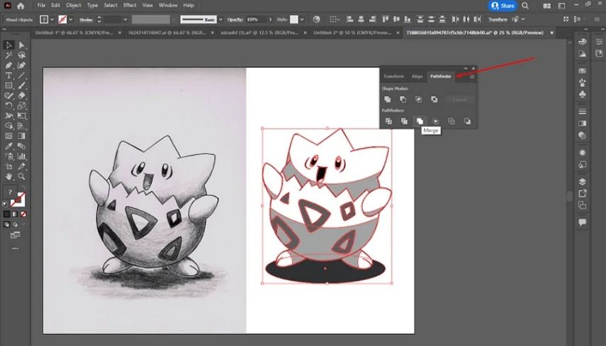 jpg to vector in adoble illustrator