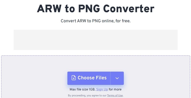 conversor arw para png online