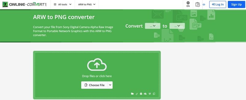conversor online arw para png grátis