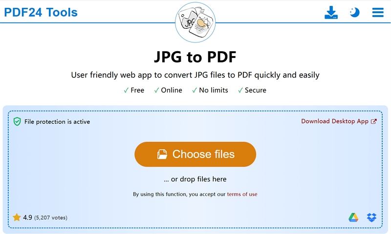 PDF24 JPG PDF 변환