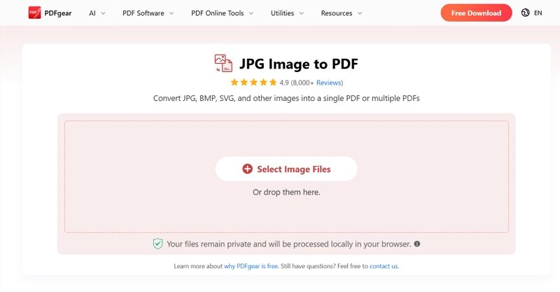 PDFgear JPG PDF 변환기