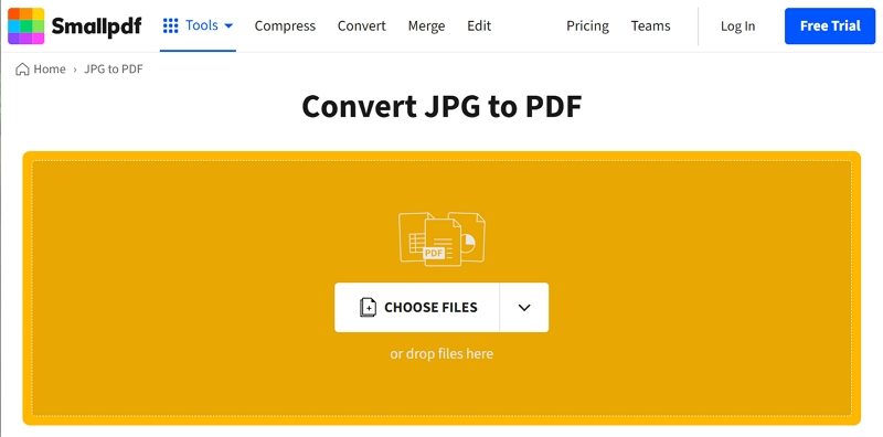 Smallpdf JPG PDF 변환