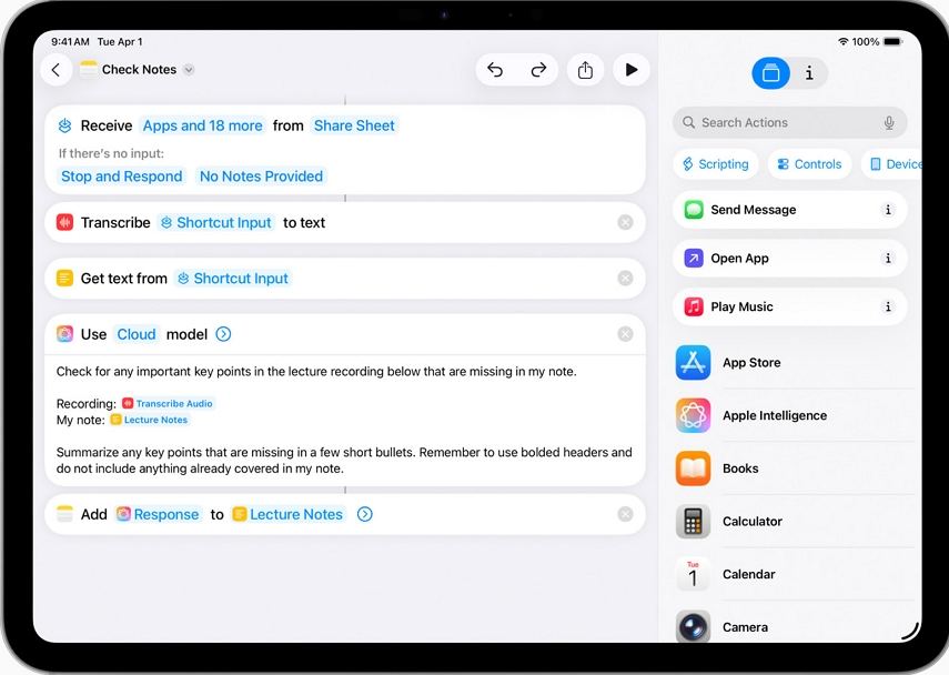 apple intelligence shortcuts