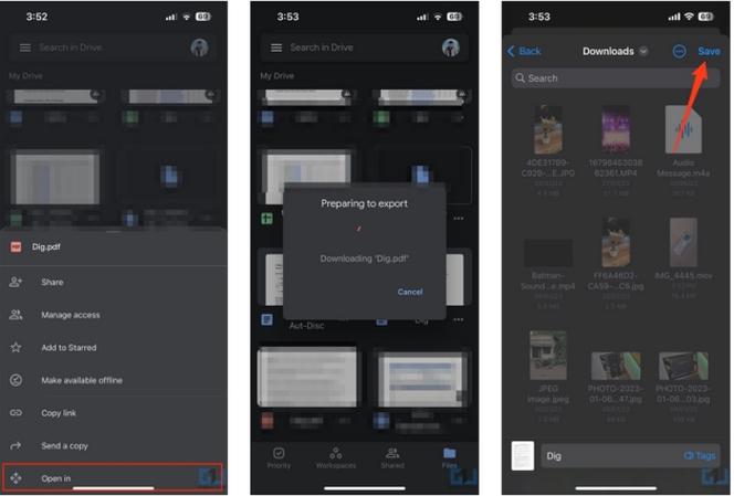 download video photos app iphone