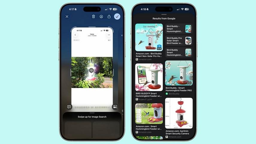 visual intelligence search ios 26