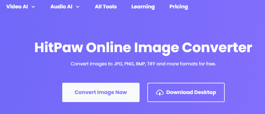 hitpaw online image converter interface