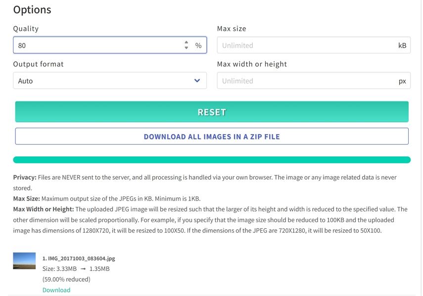 jpeg optimizer online